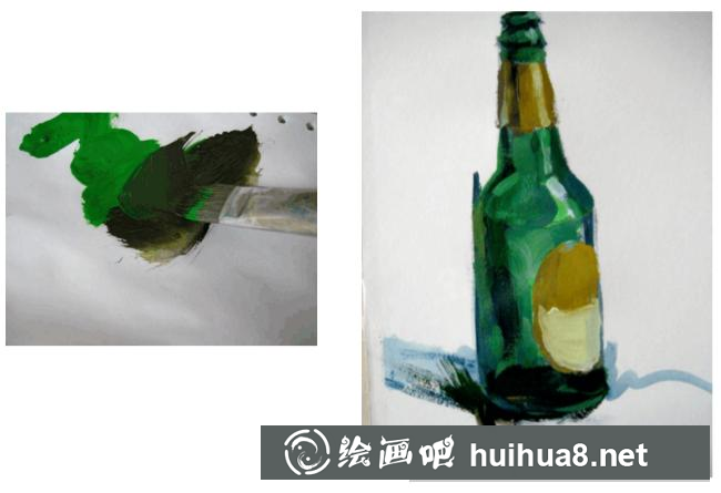 水粉蘋果的畫法