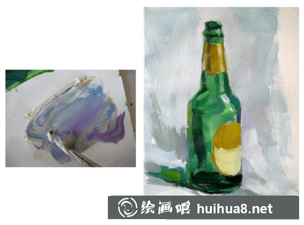 水粉蘋果的畫法