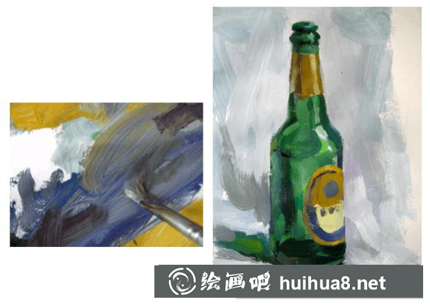 水粉蘋果的畫法
