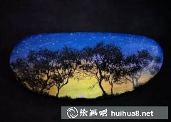 丙烯創(chuàng)意石頭畫繪制教程
