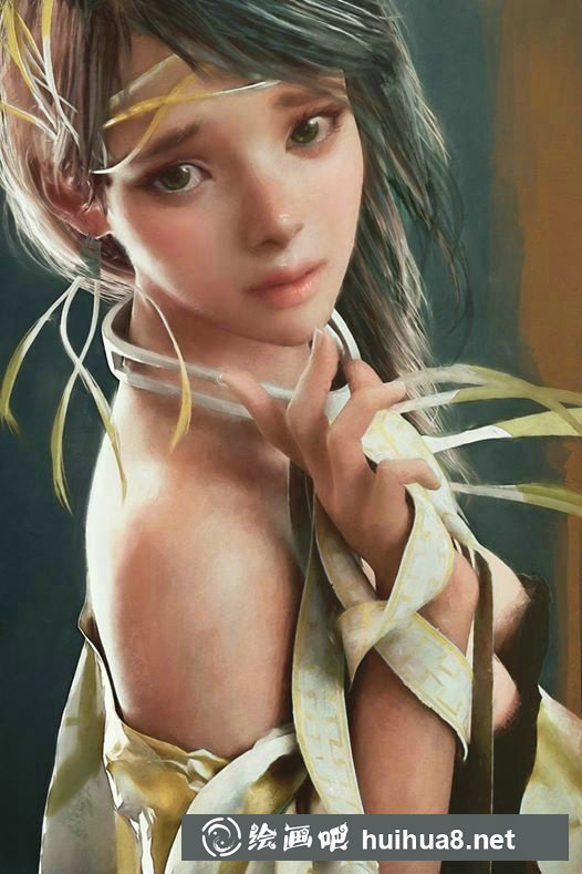 花園中的少女