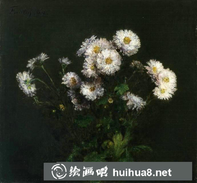 方丹·拉圖爾靜物油畫花卉作品欣賞