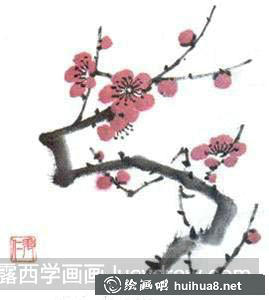 歲寒三友之梅的畫法