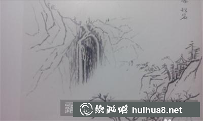 山水瀑布圖怎么畫