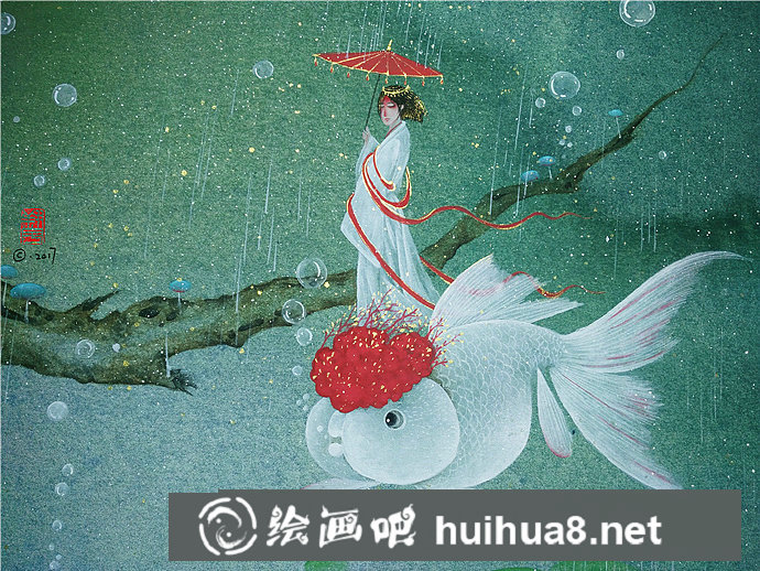 一組中國(guó)風(fēng)手繪插畫(huà)作品欣賞