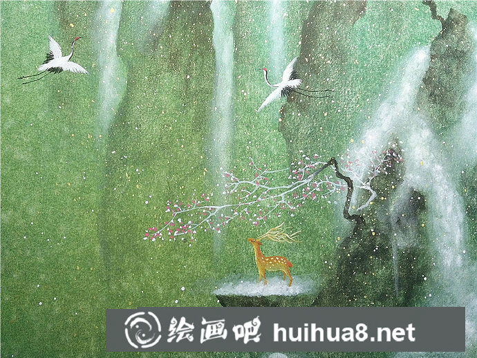 一組中國(guó)風(fēng)手繪插畫(huà)作品欣賞