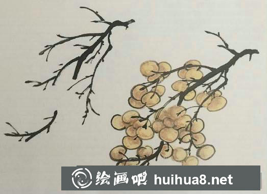 國畫葡萄的畫法教程