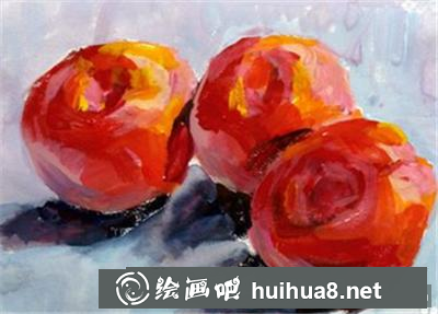 水粉畫教程之怎么畫櫻桃