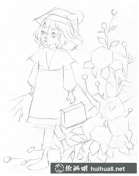 教你畫可愛少女