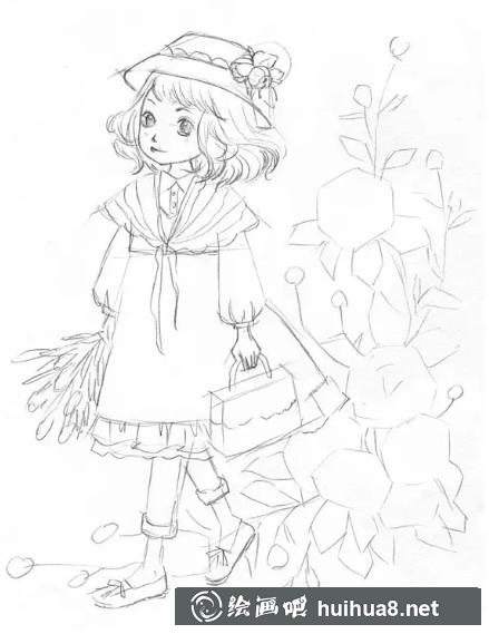 教你畫可愛少女