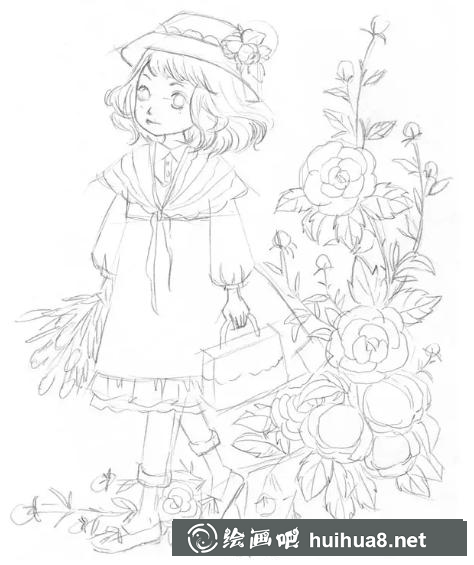 教你畫可愛少女