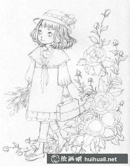 教你畫可愛少女