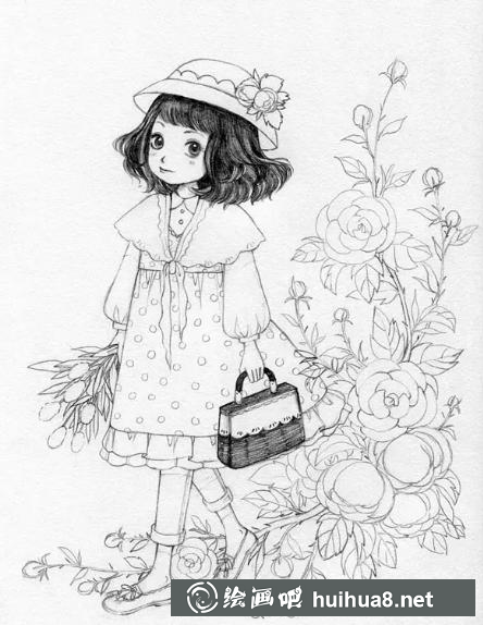 教你畫可愛少女