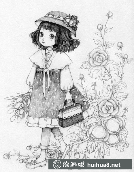 教你畫可愛少女
