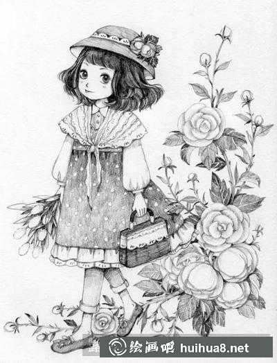 教你畫可愛少女