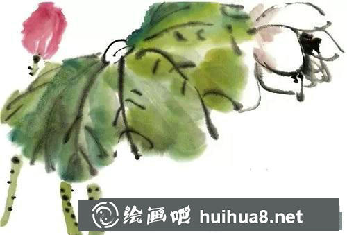 水墨荷花