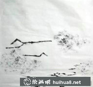 國畫深山雪景畫法解析