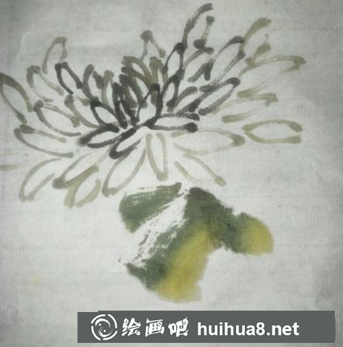 國畫菊花的畫法