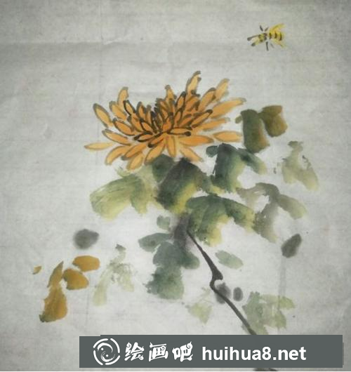 國畫菊花的畫法