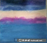 水粉繪碧海藍天教程攻略