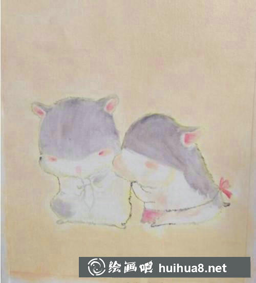 倉(cāng)鼠油畫