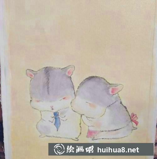 倉(cāng)鼠油畫