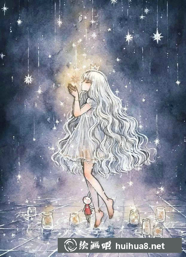 Cherri水彩人物作品4