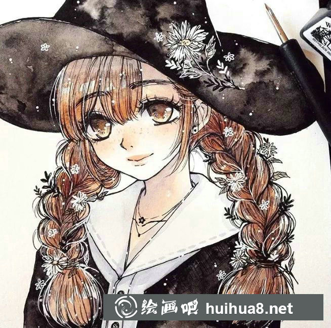 Cherri水彩人物作品10
