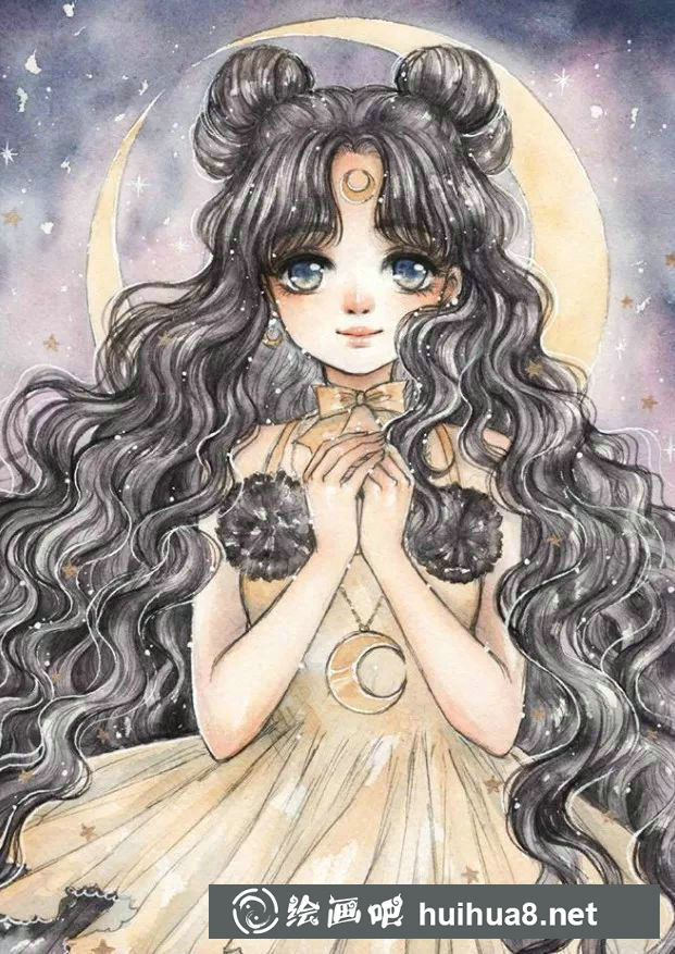 Cherri水彩人物作品12