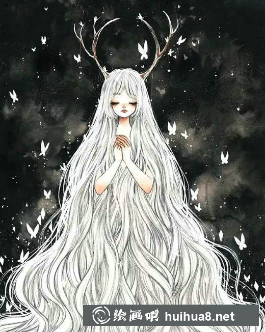 Cherri水彩人物作品17