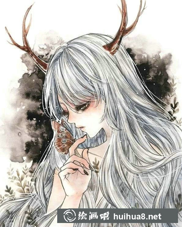 Cherri水彩人物作品18