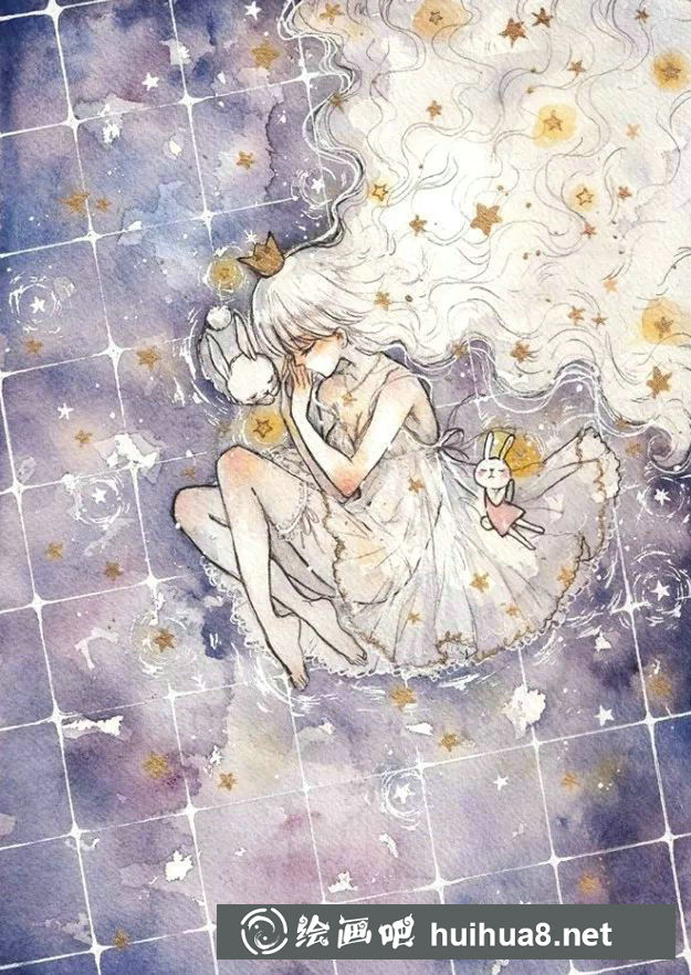 Cherri水彩人物作品19