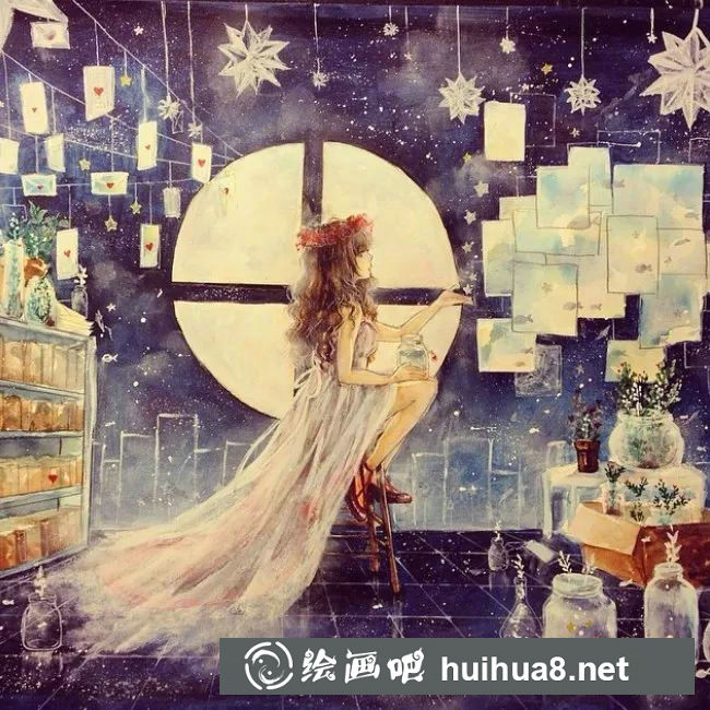 一組水彩人物臨摹素材圖片欣賞