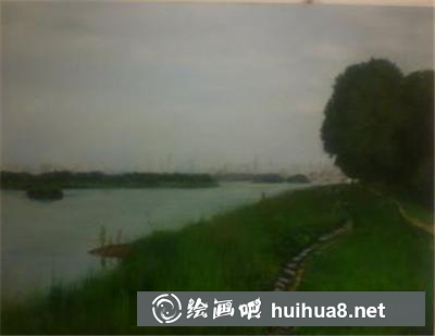 油畫教程之河邊的風(fēng)光