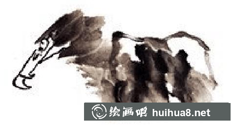 國(guó)畫教程鳥類之山鷹