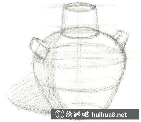 水粉畫陶罐繪畫教程