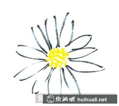 國畫教程-怎么畫鄒菊