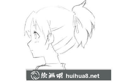 側(cè)臉少女漫畫教程