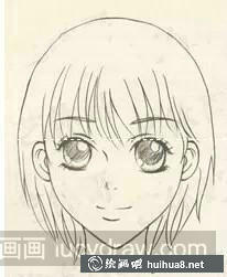 短發(fā)女孩簡筆畫