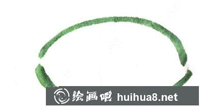 國畫水果教程：西瓜