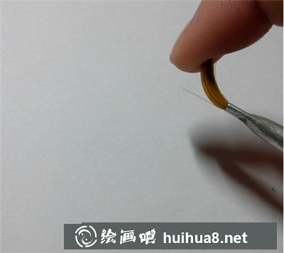 水粉畫教程：噴墨樹木