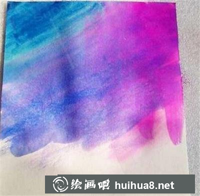 水粉畫(huà)教程：美麗的夜空