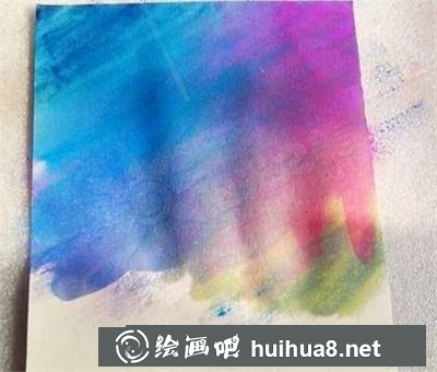 水粉畫(huà)教程：美麗的夜空