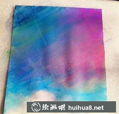 水粉畫(huà)教程：美麗的夜空