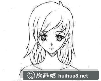中長(zhǎng)發(fā)女孩漫畫教程