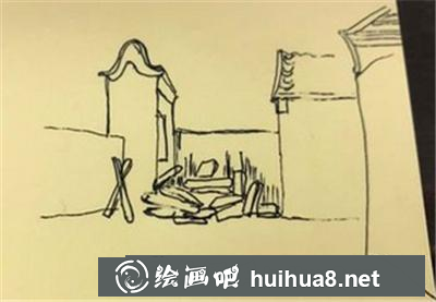 速寫教程：我家小院