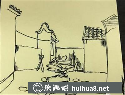 速寫教程：我家小院