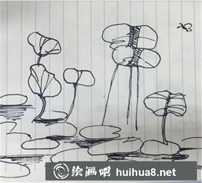 如何畫荷塘月色