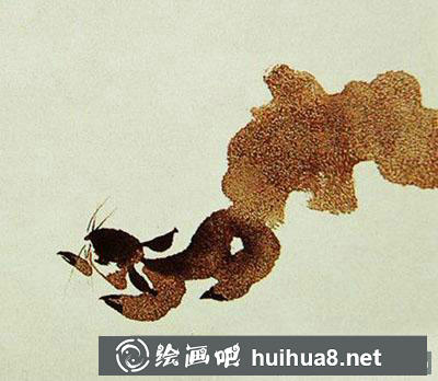 怎么用撒鹽法繪制國畫松鼠