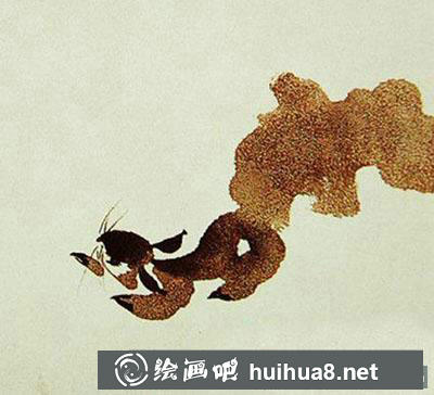 怎么用撒鹽法繪制國畫松鼠